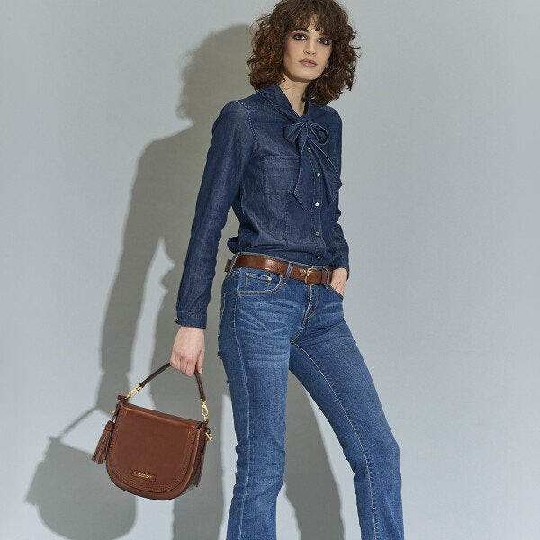 Borsa tracolla in cuoio