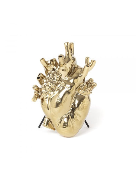 Vaso cuore gold