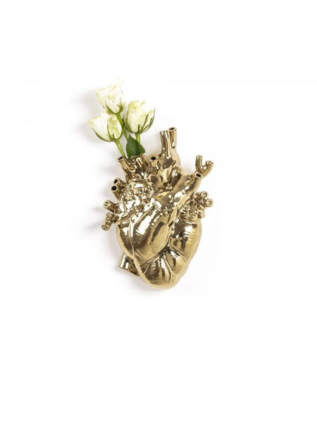 Vaso cuore gold