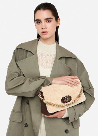 Tracolla LaPuffy teddy marrone