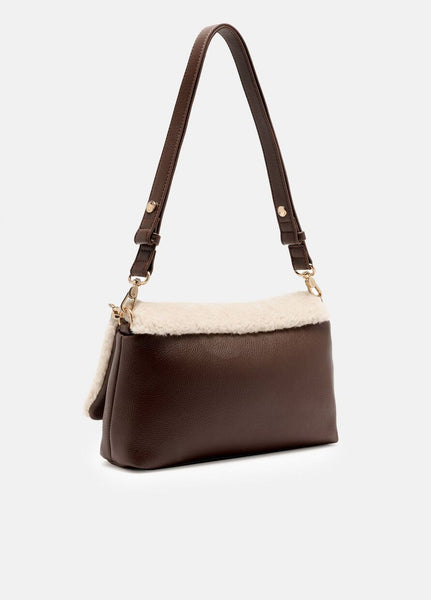 Tracolla LaPuffy teddy marrone