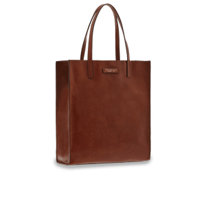 Shopping bag in cuoio