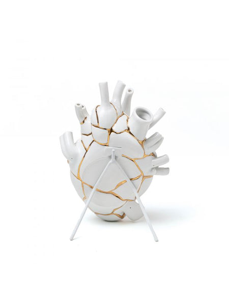 Vaso oro e porcellana Kintsugi